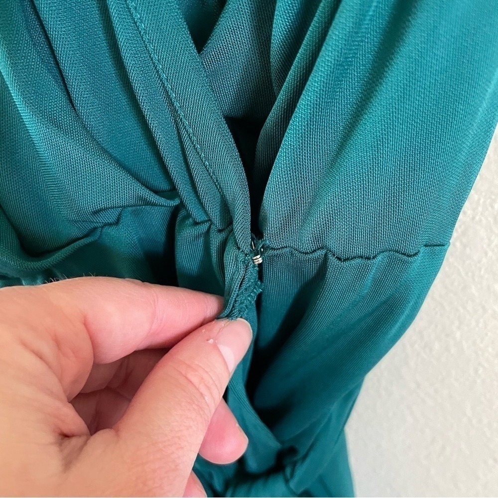Haute Hippie Halter Wrap‎ Cocktail Mini Dress Emerald Green Size XS - Picture 6 of 13